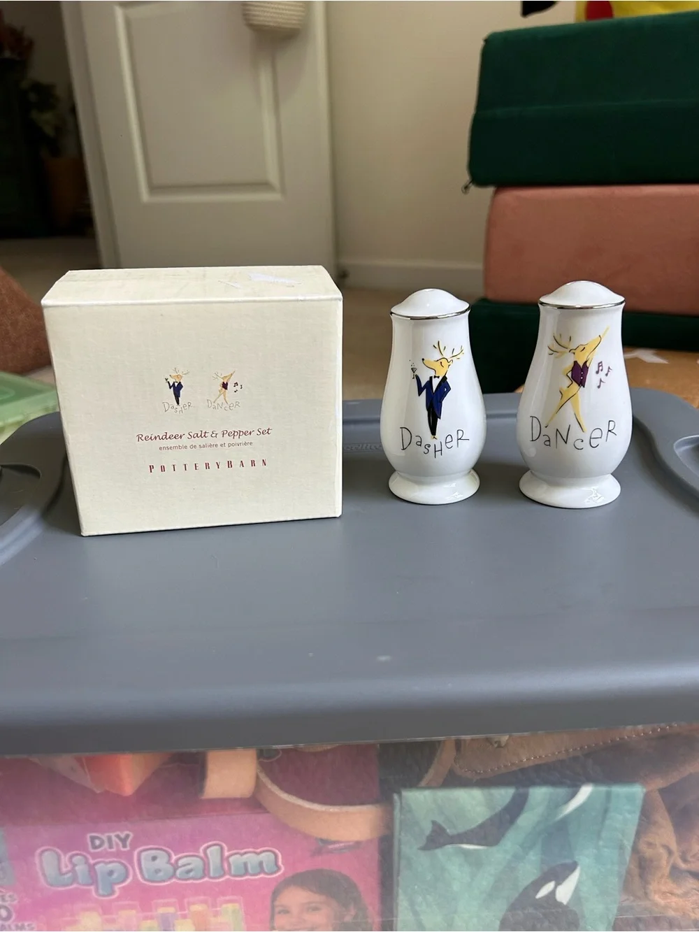 Pottery Barn Reindeer Salt & Pepper Set